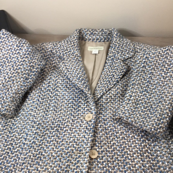 🔵 Appleseed’s 🔵…Women’s 16…Taupe/Blue Blazer/Jacket! - Picture 2 of 15